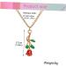 VALICLUD Necklaces Gold 1pc Gold Chain Necklaces Rose Pendant Necklace Vintage Necklace Rose Chain European and Flower Necklace - Buy Online on GoSupps.com