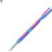 Nail Cleaning Tool Multifunctional Professional Lightweight Gel Polish Remover Stainless Steel Cuticle Pusher Nail Art Tools F - Buy Online on GoSupps.com