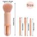 4-in-1 Mwoot Makeup Brush Set - Portable Multifunctional Brushes for Cosmetics & Nail Art - Ideal for Travel (Pink) - Buy Online on GoSupps.com