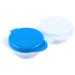 Practical pocket-sized contact lens storage container FLIP TOP with hinged lid in blue