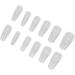 False Nails Tips Multi Size Full Cover Ultra Thin Clear Nail Tips Semi Frosted for Home DIY (12#) - Buy Online on GoSupps.com