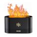 Dasiautoem aroma diffuser with flames effect light essential oils diffuser fragrance oil diffuse humid humidifier for at home office room scent yoga waterless automatic shutdown/low -noise black