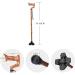 Canes Cane Elderly Crutches Solid Wood Walking Stick Anti-Skid Walker Bend 7" Handle Length 88 cm Can Be Truncated As Needed - Buy Online on GoSupps.com