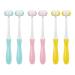 Three Sided Toothbrush Autism Sensory Toothbrush Kids Travel Toothbrushes 3 Sided Brush Head Soft Bristle for Kids Gentle Clean Teeth Gum Care(6pcs) C2 Bluepinkyellow 1 Count (Pack of 6)