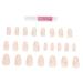 SKISUNO 1 Set Nail Patch Fake Nail Tips Nail Salon Supplies Nails Decoration Fake Nails with Glue Full Cover Nails Nail Art Stickers Nail Decoration Nail Stickers Manicure Plastic X4 Pink
