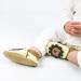 Dotty Fish Soft Leather Baby Shoes for Boys | Non Slip Toddler Shoes with Animal Designs | 0-6 Months to 4-5 Years | Cream Brown Lion - Buy Online on GoSupps.com