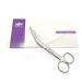 MJW Stainless Steel Medical Lister Bandage Scissor with Tensionrite Clip 5.5"