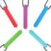 Caula chain set made of food-safe silicone in the colors red purple green blue and sky blue with simple cleaning for oral exercises at autistic people ADHD SPD (as shown)