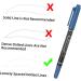 WOONEKY 6pcs Eyebrow Pen Eyebrow Tattoos Pen Pen Tool Surgery Pen Pen Plastic 13.9x1.8cm Blue - Buy Online on GoSupps.com
