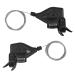 LITEONE Mountain Bike Shifter Bike Gear Shift Lever 10 Speed Bicycle Trigger Shift 3X10 Thumb Gear Shifter Cable Compatible for MTB BMX Road Bike Folding Cycling (Right and Left 1 Pair) 10 Speed Bike Shifter