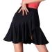 Basic Solid Irregular Mini Skirt With Pants Underneath Lotus Black Skirt Ladies Pleated Skirt Elegant Dance Skirt M Black