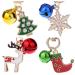 BoomBone Dog Collar Charms Christmas Pet Pendants for Cat Collars with Bell