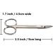 Professional Stainless Steel Beauty Scissors for Manicure, Pedicure, and Grooming - Curved Blade Nail Scissors for Men and Women - Buy Online on GoSupps.com