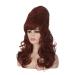 Morticia Beehive Vintage Wig | Long Curly Updo Victorian Fembot Drag Wig - Garnet Color for Women - Buy Online on GoSupps.com