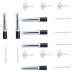 DRESSOOS 2 18pcs Eyelash Growth Oil Bottle Mascara Tube and Wand 10ml Empty Mascara Tube