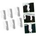 Cabilock 6pcs Hook up Wall Mount Clothing Rack Door Clothes Hanger Over Door Hanging Hooks Shower Door Porch 7.3X3X2.5CM White - Buy Online on GoSupps.com