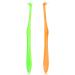 Ouligay 2 pieces Tuft toothbrush insert brush tubs fragrance brush end-fragrance rejuvenated trim to the toothbrush soft for orthodontic bridges detail cleaning cleaning