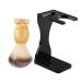 FOMIYES 2 Sets Shaving Set Razor Display Holder Soft Hairdressing Mens Black Suits Cosmetology Kit Mens Shaving Beauty Kit Acrylic Suits for Men Jack Shaving Bowl Oil Head Wood Brush Man
