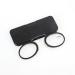 Reading Glasses Plug Nez Armless Nose Pribing Slim Flat Reading Glasses Women Men Mini Nose Glasses Mini Portable Case Black