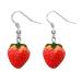 Delicate Resin Strawberry Earrings Simulation Fruit Earwears for Any Occasion