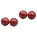 Fomiyes 4 pieces of massager made of wood Chinese relaxing balls handballs BAOLE Balls Exercise Stressball massage ball sport gymnasium ball roll -ball fitness product wooden red red