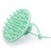 Hience scalp massage brush silicone hair head massage shampoo brush for peeling and hair growth scalp massager for reduced scales scalp brush for thick curly long hair mint green