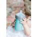 Mason Bottle Silicone Baby Bottle with Medium Flow Nipple - 8 Ounce, BPA Free, Non-Toxic - Made in USA - Teal (1 Count) - Buy Online on GoSupps.com