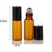 ELFENSTALL- 20PCS 5ml Amber Glass Roller Bottles Roll On Bottle Container with Metal Ball for Essential Oil Aromatherapy Perfumes and Lip Balms - Free 3ML Dropper - Buy Online on GoSupps.com
