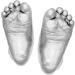 Anika-Baby BabyRice 6x5inch Baby Casting Kit in Brushed Pewter 3D Frame (Metallic Silver) - Buy Online on GoSupps.com