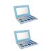 Balacoo 2pcs 15 Blue Eyeshadow Makeup Eyeshadow Woman Eyeshadow Compact Eye Shadow Glitter Makeup Palette 1 count (Pack of 1) Bluex2pcs