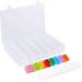 Onwon 100 Pieces Embroidery Thread Cards Cross Stitch Floss Bobbins and 36 Grids Plastic Storage Box Transparent Container for Thread Organizer Holder Earrings  Jewelry Making Tool  Beads