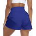 AUTOMET Women's High Waisted Athletic Shorts with Pockets - Blue, X-Large - Buy Online on GoSupps.com