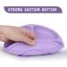 Vicloon Baby Suction Plate Set | Non Slip Silicone Weaning Plates for Toddlers | Self Feeding Divided Dishes | Fits Most Highchairs Trays | 3Pcs (Pink/Purple/Green) - Buy Online on GoSupps.com