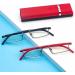 BILIZA Half Frame Reading Glasses 1.5X - Blue Light Blocking Computer Readers for Men & Women Stylish Metal Design Perfect for Reading & Eye Protection - Buy Online on GoSupps.com