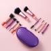 Travel Makeup Brushes Set - 10pcs Mini Cosmetic Brush Kit with Bag | Small Multi Color Face & Eye Brushes - Buy Online on GoSupps.com