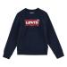 Levi's Kids Batwing Crewneck Sweatshirt Baby Boys 18 Months Dress Blues