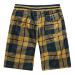 Plaid Shorts for Men, Casual Loose Fit Quick Dry Summer Lightweight Comfort Flex Waistband Drawstring Shorts Yellow 5X-Large