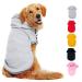 Ducomi hood dogs sweatshirt made of 100% cotton - small dog sweater - clothes for dogs of all breeds and sizes - warm sweater monochrome coat from XS to 9xl (gray 2xl) 2xl gray