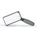 Rectangular Hand-held Magnifying Glass HD Lens 2.5X-5X Double-Layer Acrylic Lens Comfortable and Lightweight Magnifying Glass Made in China
