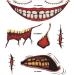 DECKB 2022 New Halloween Prank Makeup Temporary Tattoo 12/24PCS Halloween Face Mouth Tattoos Upgrade Face Decals Prank Props - Buy Online on GoSupps.com