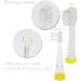 QLEBAO Electric Toothbrush for Children 6 Months to 5 Years | Sonic with LED Light & Smart Timer | Waterproof IPX7 | 2 Brush Heads | Baby Electric Toothbrush Yellow - Buy Online on GoSupps.com