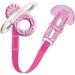 MAM Bite and Relax Teether (2+ months) with Clip Teething Toy Promotes Dental Hygiene and Cleanliness Baby Teether Soothes Painful Gums Pink 2+ Months