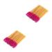 LALAFINA 100 Pcs Colored Mascara Eyelash Mascara Lash Applicator Makeup Eyelash Brush Stick Disposable 50 Pcsx2pcs Rosex2pcs