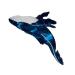 1pcs 3colors Blue Whale Hair Claw Acetate Hair Clips For Women Popular Hair Catches Hair Creature Clip Claw Animal Cute Clip