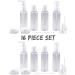 Netagon 9 Piece Travel Bottle Set Leak Proof Clear Toiletries Containers with Clear Airport Bag Case Perfect for Travel Holidays Swimming Camping Trips (2 Packs -18 PCE) 2 Packs (16 Pce) - Buy Online on GoSupps.com