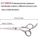 Professional 6.5 inch Hair Cutting Scissors Set for Kids/Women/Men - Barber Salon Kit with Thinning Shears, Saftey Round Head, and Red Handle - Buy Online on GoSupps.com