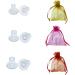 Clear High Heel Protectors，YUBRO 3 Size Soft Heel Covers for Walking on Grass and Uneven Floor(S/M/L)