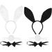 hgnxa Ears Headwear Animal -tie Tail Ear Hair Hoop Simple Headband Theme Party Costume Black - Buy Online on GoSupps.com