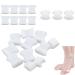 Soft Gel Toe Separator for Bunion Corrector - SEBS Material High Elasticity Comfortable Fit - Toe Spacers for Men & Women Hammer Toe Corrector Big Toe Straightener White