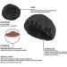 Flaxseed Heat Cap for Deep Conditioning - Natural Thermal Cap + 10 Disposable Shower Caps (Black) - Buy Online on GoSupps.com